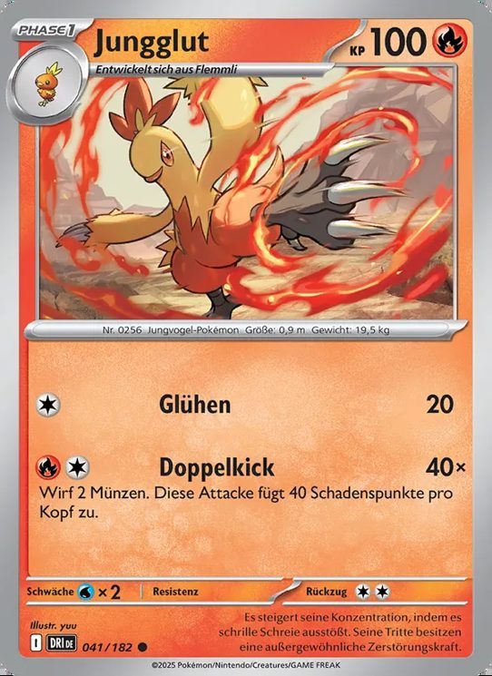 Pokémon – Sammelkarten-Lot »Feuer«, 21 Karten – Ansicht 2